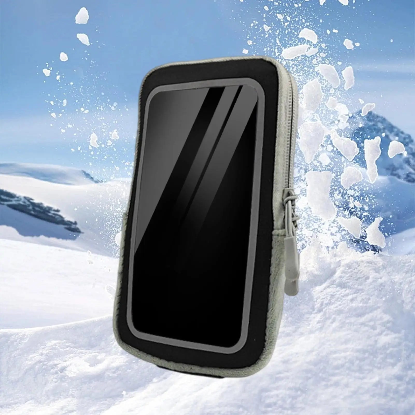 Thermal Phone Case Fast Heating Waterproof Snowproof Pouch USB Heating Pouch Battery Protection for Winter Skiing Camping Hiking