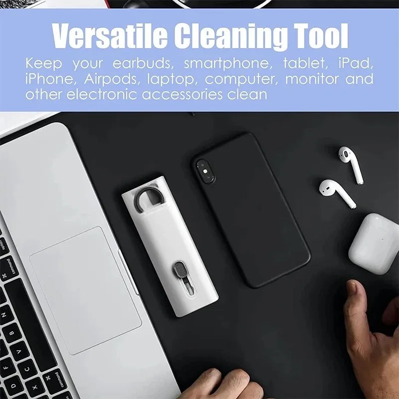 Keyboard Cleaner Brush Kit 8 in 1 Phone Screen Dust Brush Earphone Cleaning Pen Key Puller Cleaning Tools