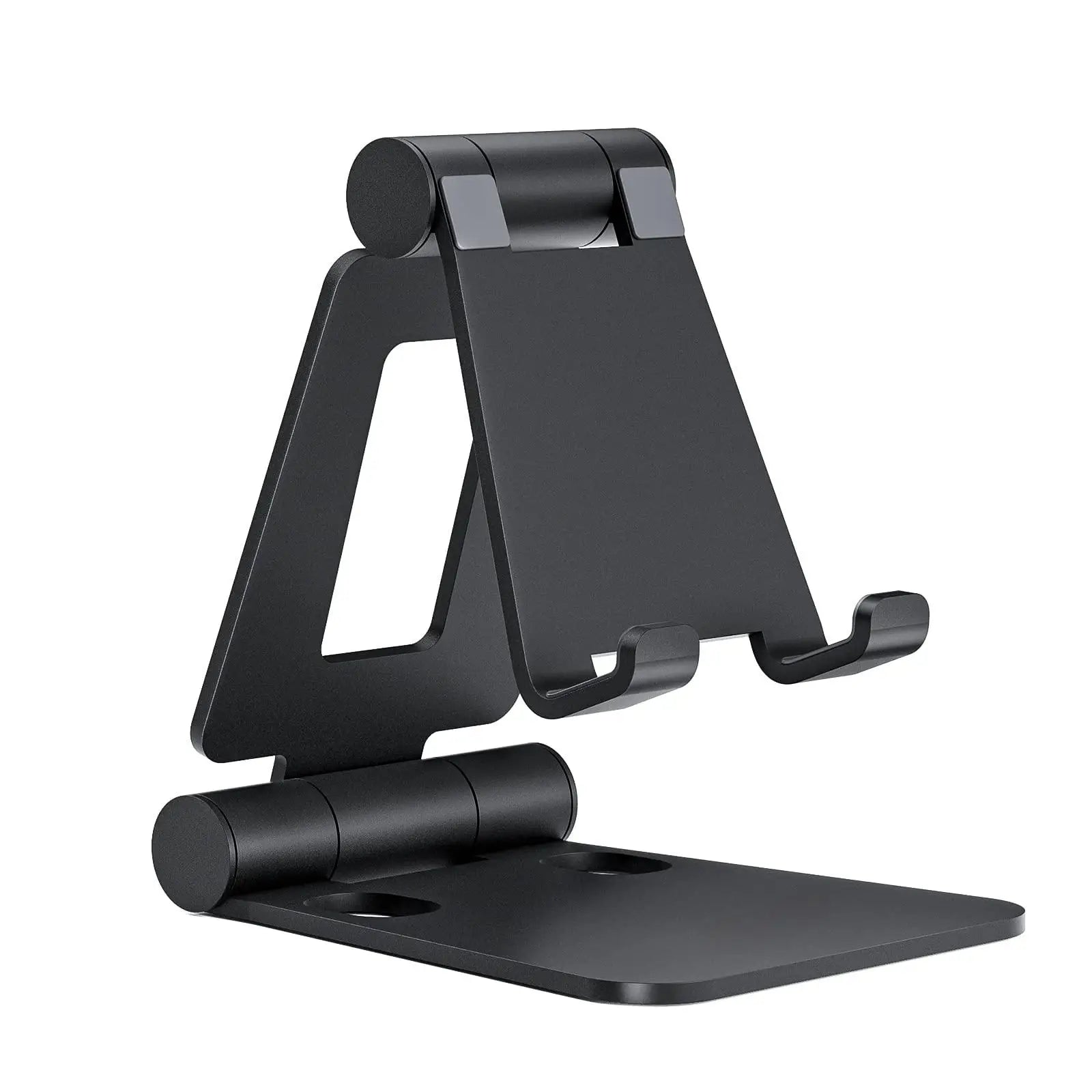 Dual Folding Cell Phone Stand, Adjustable Foldable Holder