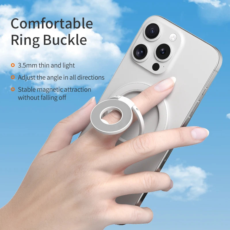 For MagSafe Double Sided Magnetic Phone Ring Holder Portable