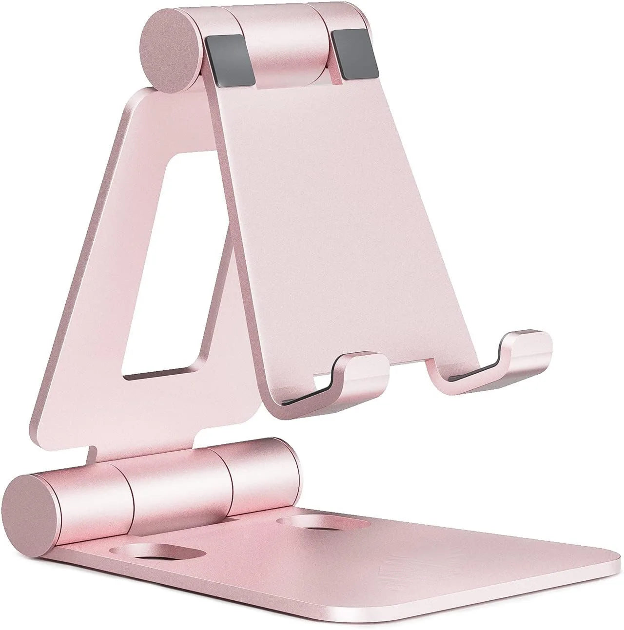 Dual Folding Cell Phone Stand, Adjustable Foldable Holder