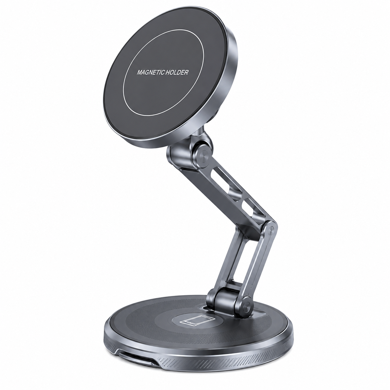 Strong Magnetic Phone Holder Foldable Design 360° Adjustable Vacuum Mount